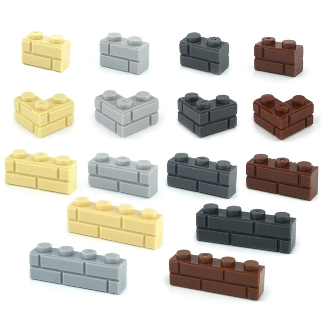 Military MOC Parts Building Blocks Thick Wall Classic Bricks City Accessories Sandbags Stairs Ladders DIY Fence 98283 15533 6020 1