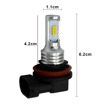 

Fog Light LED Headlight Upgrade 2pcs Lamps Aircraft Aluminum Blue 4000LM