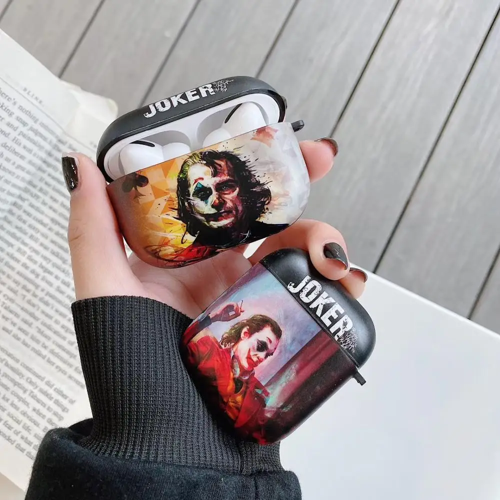 Забавный Клоун, Бэтмен, Джокер чехол для Airpods 1 2 pro, беспроводной Bluetooth чехол для наушников, прозрачный защитный чехол для наушников