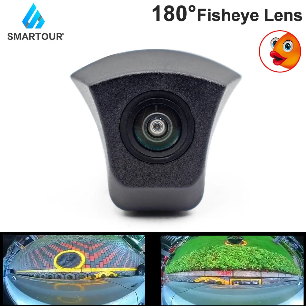 Fisheye Telecamera Per Visione Notturna Hd A 180 ° Per Telecamera Con Logo In Avanti Audi Per Audi A1 A3 A4 A5 A6 A7 Q3 Q5 Q7 Tt Fotocamera Frontale