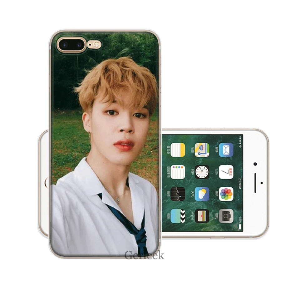 Чехол для мобильного телефона из ТПУ для iPhone 11 Pro XR X XS Max iPhone 7 8 6 6S Plus 5 5S SE чехол EWAU Jimin красивый - Цвет: 11