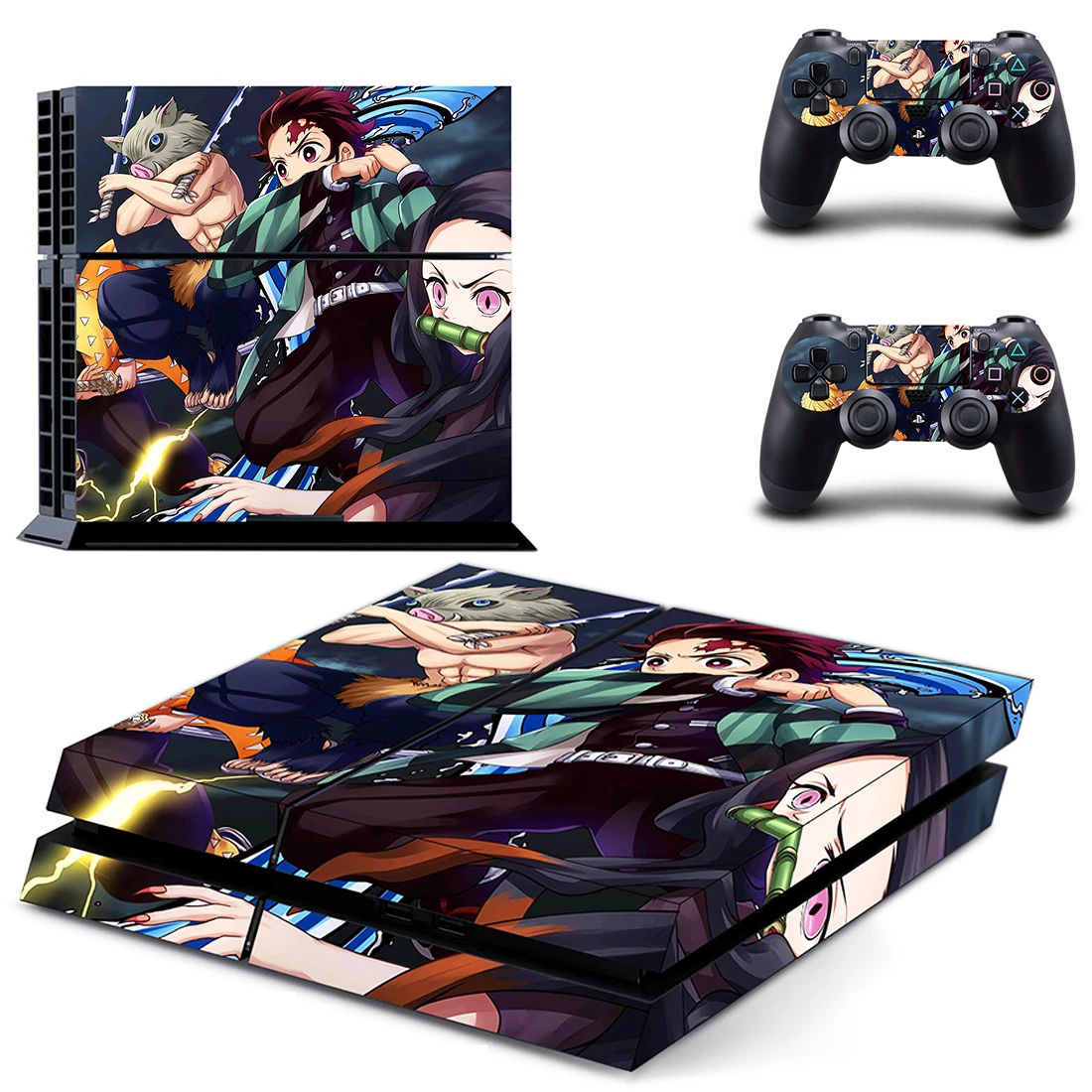 Demon slayer kimetsu no yaiba PS4 наклейка для кожи виниловая наклейка для Playstation 4 DualShock 4 консоль и контроллер PS4 наклейка для кожи