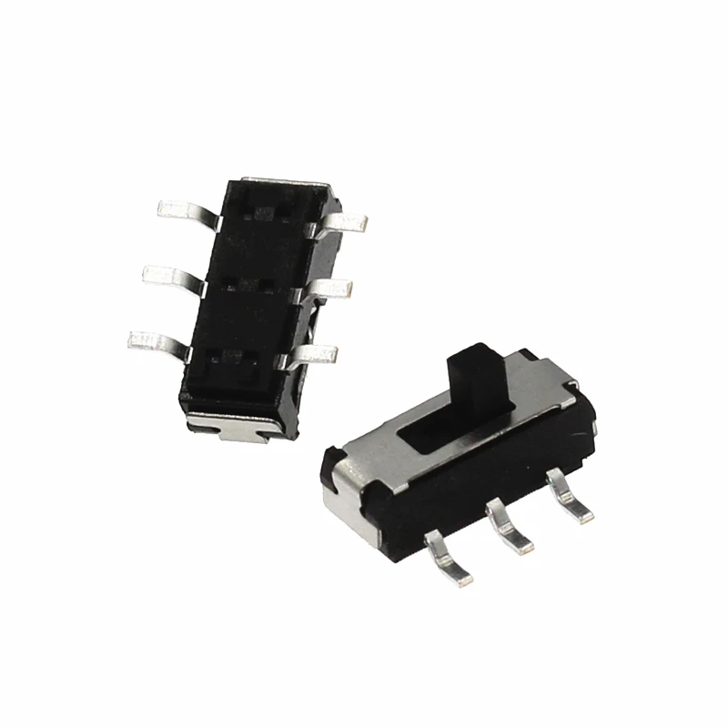 20 шт. MSS22D18 SMT тумблер SMD 6 контактов ручка высокая 2 мм 2P2T микро ползунковый