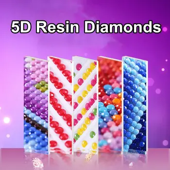 

New Unframed 5D Full Diamonds Tulips Flowers Embroidery Cross Stitch Kits Household Handmand DIY Decoration Crafts Material Pack