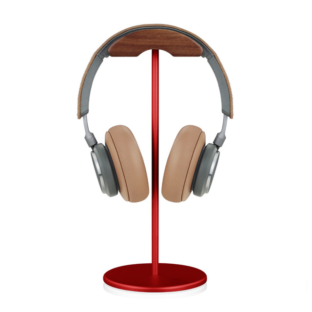 Lightweight Acrylic Gaming Headphone Holder earphone Headset Stand Walnut Wood earphone holder Headphones Accessories