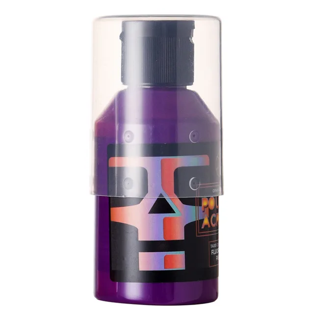 OPHIR 100ML Professional Pouring Acrylic Paint Fluid Marbling Paint for Artist DIY Art Supplies 36 Colors for Choose NO.28 FLUO- PURPLE