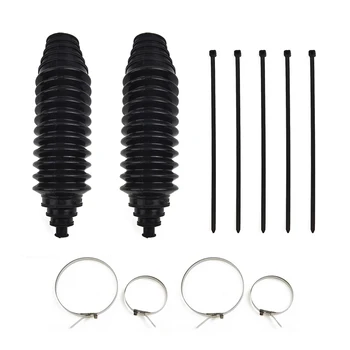 

9.06"x2.36" Gaiter Pinion Boot Pinion +Cable Ties +Clamps Kit Set Ilicone