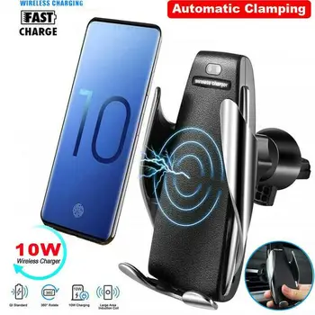

360° Rotate Wireless Auto Clamping Car Fast Charger Phone Holder Air Vent Mount