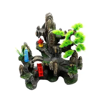 

1pc Mountain Creative Artificial Beautiful Landscape High Mountain Ornament for Fish Tank Aquarium