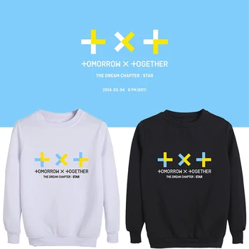 

KPOP TXT combination The Dream Chapter STAR same paragraph head round neck sweater men and women dropshipping