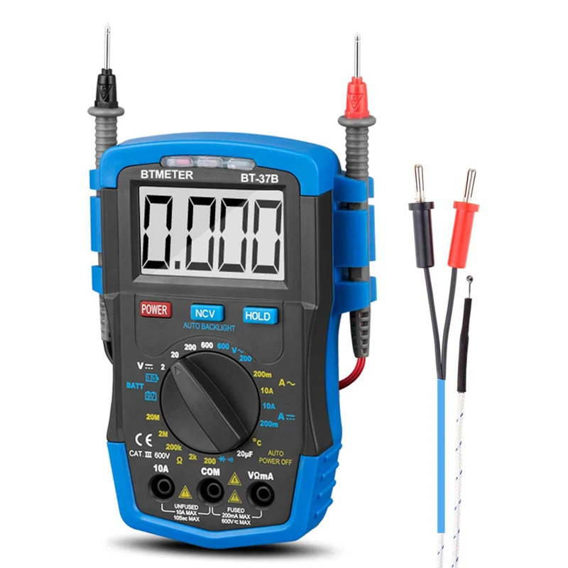 

Digital Multimeter HP-37B (-41832) measuring AC/DC Volt Current Ohm Amp Capacitor Diode Battery and Temp test Meter