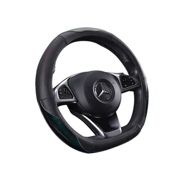 

Carbon fiber car leather steering wheel cover Car For Honda Accord 9 2013 2014 2015 2016 2017 Crosstour 2013 2014