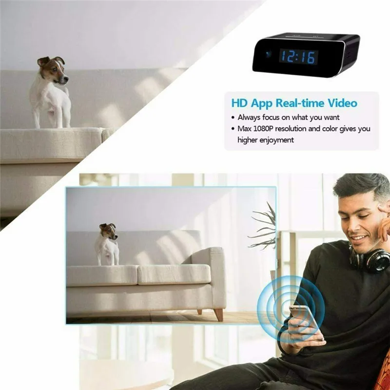 QZT Мини Часы камера WIFI Full HD 1080P Смарт Электронные беспроводной ночного видения IP