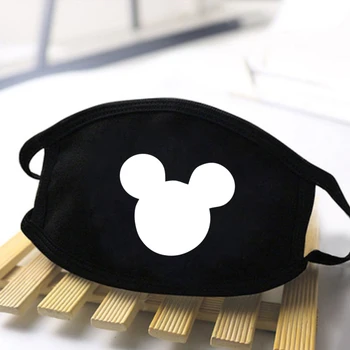 

Kawaii Cute Paw Print Masks Unisex Dustproof Washable Mouth Muffle Women Mens Black Masks High Quality fashion Mouth Face Masks