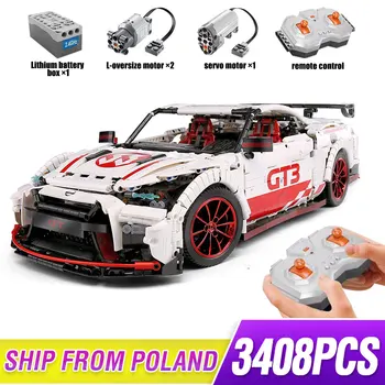 

3408PCS MOC Creative series Moc Technic The GTR GT3 Speed Racing Sport Car Set Cars Building Blocks Bricks Kids Toys DIY Gifts