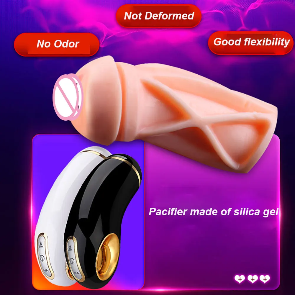 Male Masturbator Masturbation Cup Vibrating Suck Machine Pocket Pussy Real vagina  Aircraft Cup Sex Toys Adult Products For Men (2)