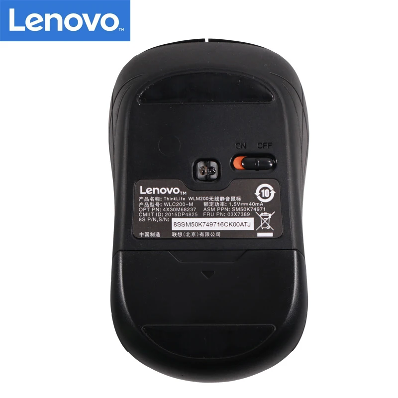 LENOVO Беспроводная мышь Thinklife WLM200 с USB подключением 2 4 ГГц 1500 точек/дюйм Бесшумная