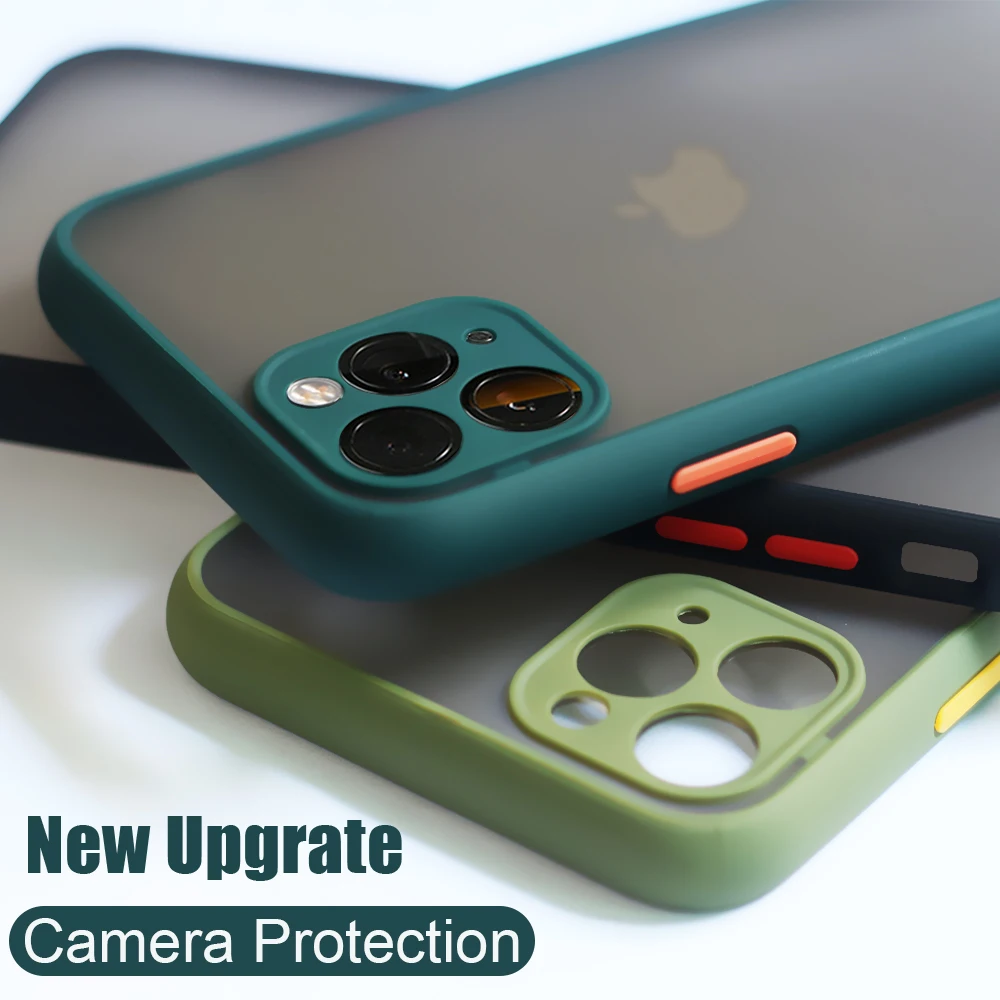 Роскошный противоударный чехол для iPhone 11 Pro Max Защита объектива камеры