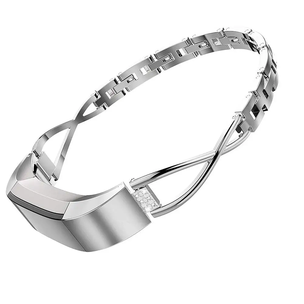 Yiwa For Fitbit Alta Bands Women Metal Replacement Bands Accessories Straps Bracelet Bangle Wrist Bands