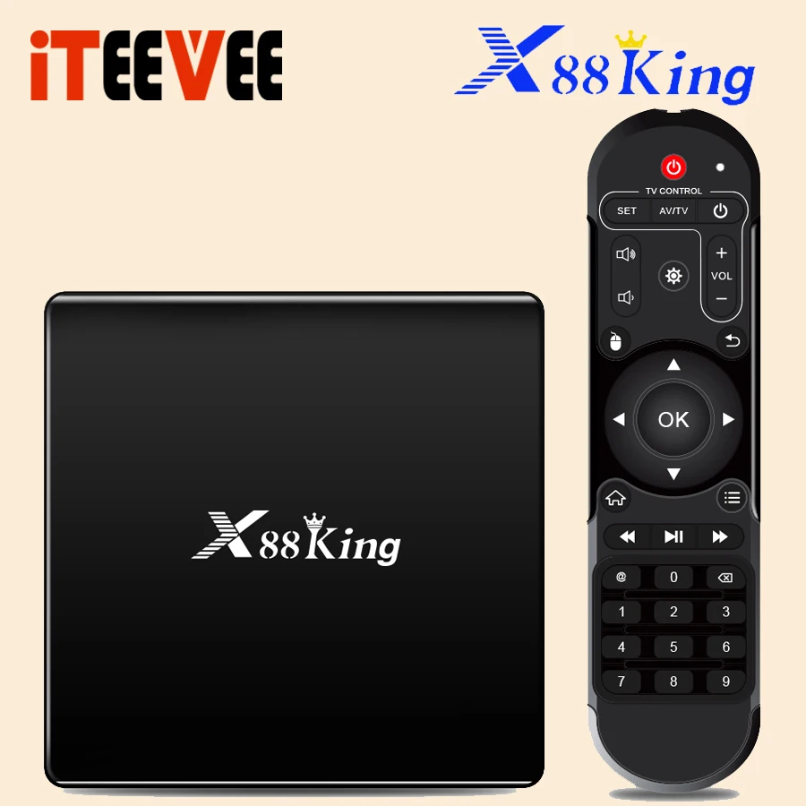 X88 King Android 9.0 TV BOX S922X Hexa-core Mali-G52 MP6 LPDDR4 4GB 128GB Set Top Box Dual Wifi Bluetooth 5.0 1000M LAN Player