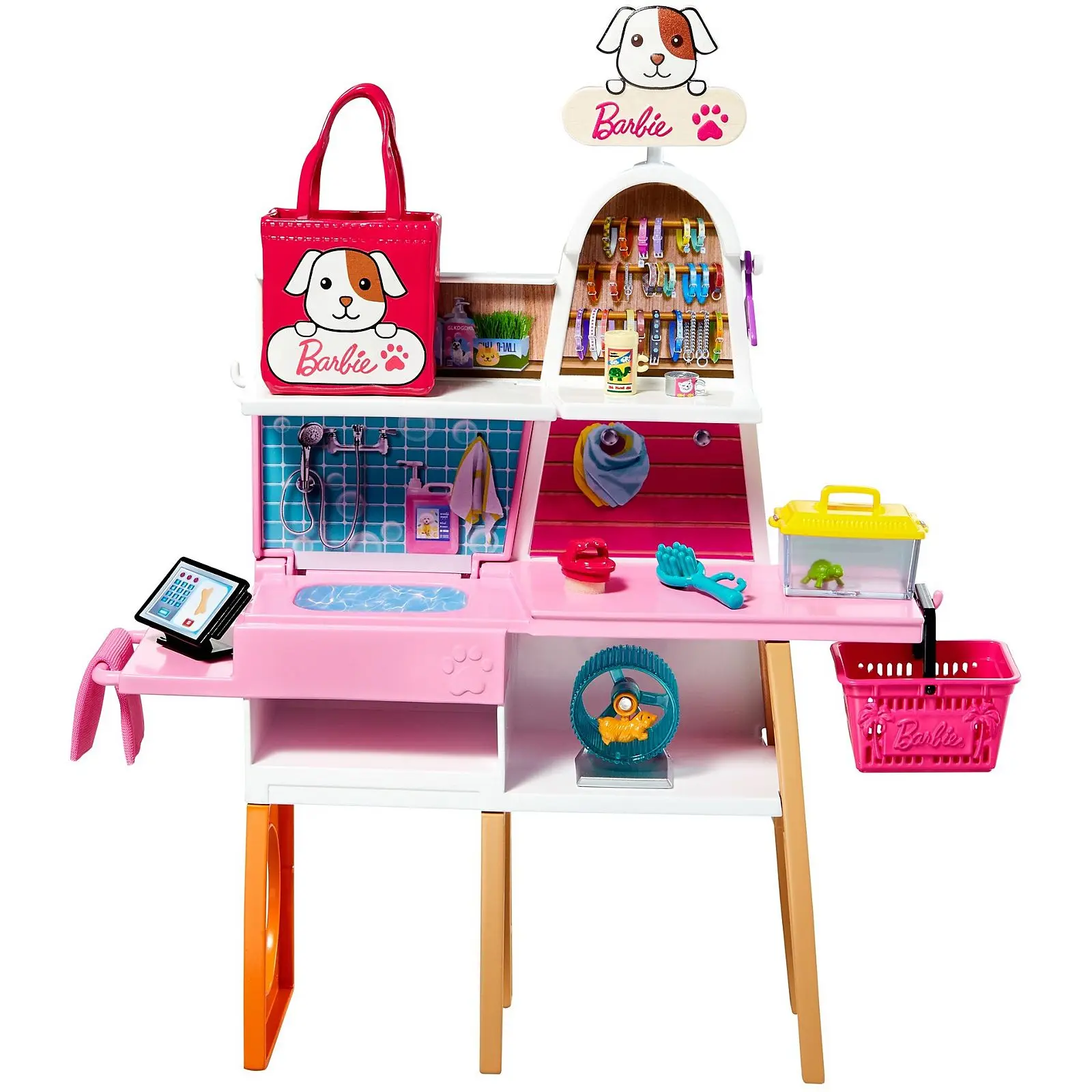 Pets Shop Boutique Playset Career Experience Girls Dolls Full Set Toys for Children with Barbie Accessories Dream House