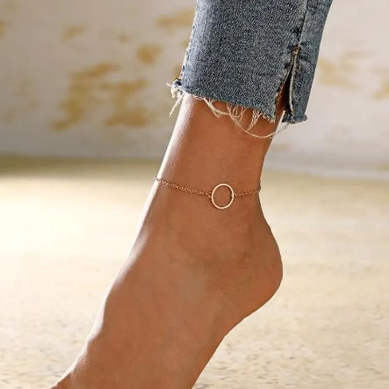 Anklet Pendant Beaded Foot Jewelry Summer Beach Ankle Bracelet Leg Chain For Women