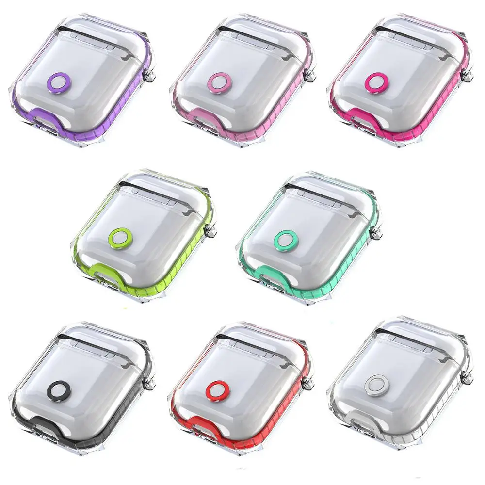 Мягкий прозрачный чехол для наушников Apple Air Pods, беспроводные наушники, защитный чехол, аксессуары для наушников, чехол для Airpod 1 2