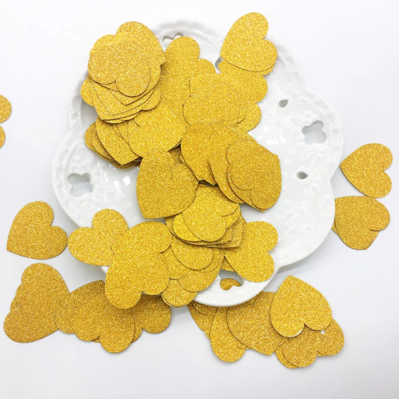 heart gold 100 шт. Корона из розового золота блестящее конфетти на день рождения холостяцкая курица вечерние конфетти для свадебной вечеринки разброс Декор DIY принадлежности - Color: heart gold