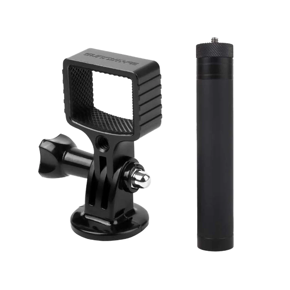 Черный Портативный Sunnylife Osmo Карманный Алюминиевый адаптер Набор для крепления штатива удлинитель палка для селфи 11 - Цвет: Черный