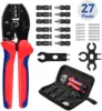 Solar Crimping Tool Kit for 2.5-6.0mm²/AWG26-10 Solar Panel PV Cable with 12PCS Male Female Solar Panel Cable Connectors MC4/M3 ► Photo 1/6