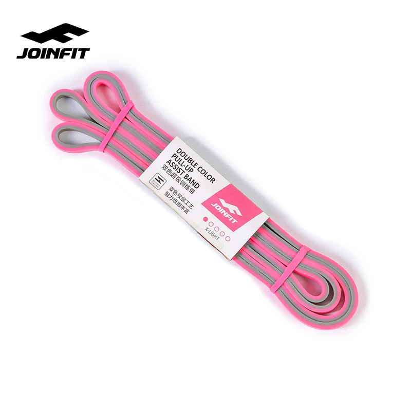 Тренировочные ленты JOINFIT для дома и фитнеса 100% натуральные резиновые двухцветные