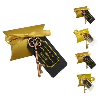 

Openers 50Pcs European Style Zinc Alloy Key Shape Wedding Beer Bottle Opener Opening Tool Set Wine Beer Opener