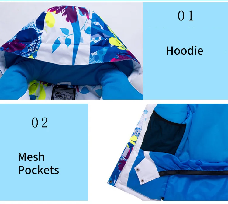 Г. Лыжные комплекты с капюшоном для девочек флисовый теплый зимний костюм для детей, спортивная куртка, штаны Зимняя одежда для маленьких мальчиков толстые детские костюмы