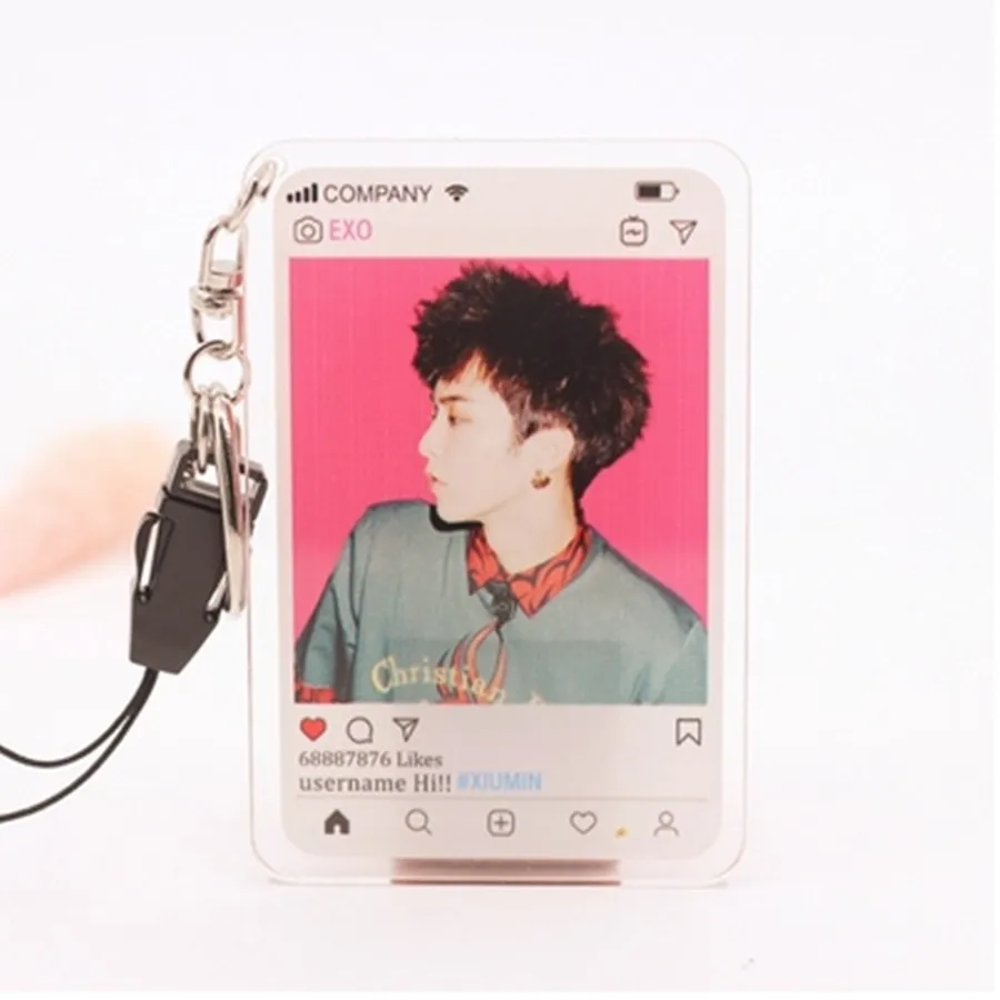 XIUMIN9 KPOP EXO Members акриловый брелок модная подвеска-сумка для телефона BaekHyun Se Hun D.O. Чан Ёль - Цвет: XIUMIN9