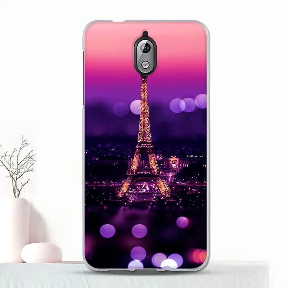 Чехол для Nokia 3 1 Тонкий силиконовый чехол телефона nokia TPU с цветочным узором Nokia3.1