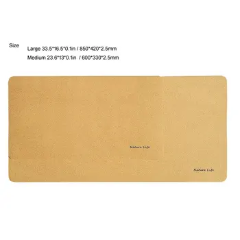 

Eiken Hout Natuurlijke Kurk Muismat Waterdicht Anti-Slip Anti-Fouling Grote Computer Gaming Desktop Muismat Voor home Office