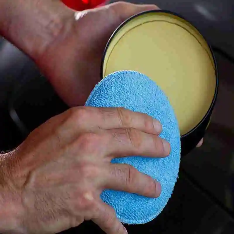 Espuma de Cera Aplicador de Vidro Cera Polonês Esponja Aplicador Almofadas Veículo Espuma Limpo Carros Microfi K4c2 12 Pçs 8 Esponja p/ encerar