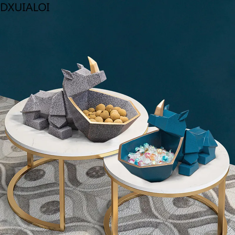 

DXUIALOI Nordic Abstract Animal Storage Decoration Resin Crafts Housewarming Gift Home Entrance Living Room Desktop Decoration