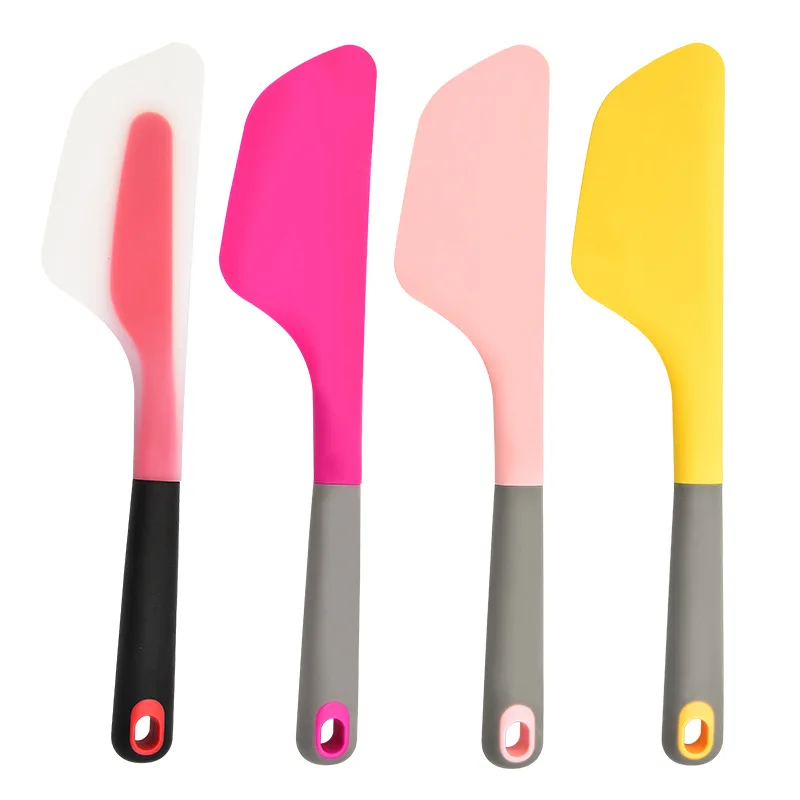 Silicone Cake Cream Baking Scraper NonStick Butter Spatula Cutter Chocolate Smoother Heat Resistant Kitchen Pastry Tools Scraper