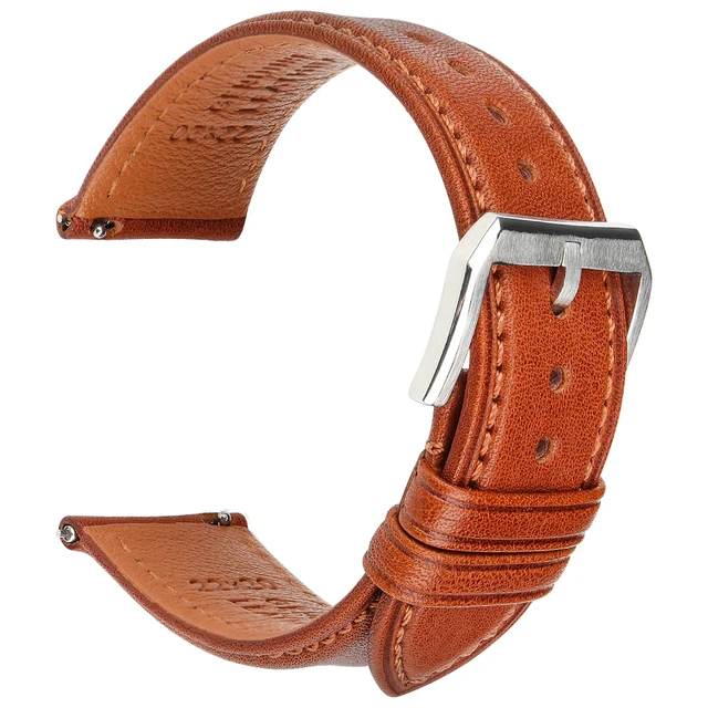 High Quality 20mm 22mm Quick Release Watch Band For Huawei Watch GT 2 Strap Smartwatch Replacement Soft Wristband Light Brown S