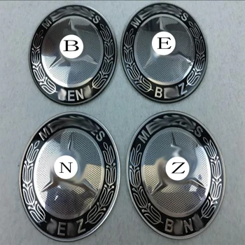 

4pcs 65mm for Mercedes-Benz wheel center hub cover badge car logo decal wheel sticker style Aluminum alloy material