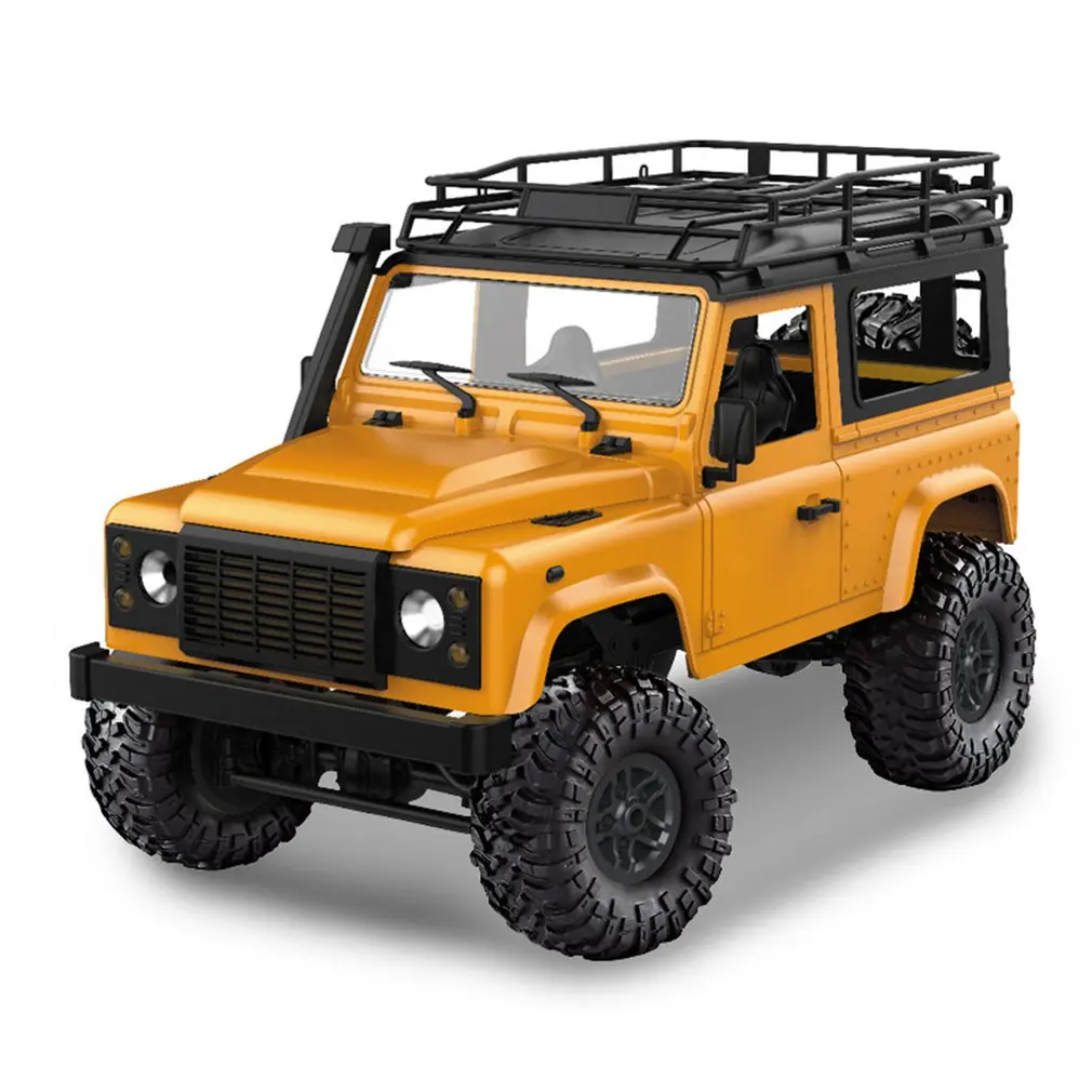 

MN90 1/12 2.4G 4WD RC Car w/ Front LED Light 2 Body Shell Roof Rack Crawler Off-Road Truck RTR Toy Christmas Kids Gifts 2021 New