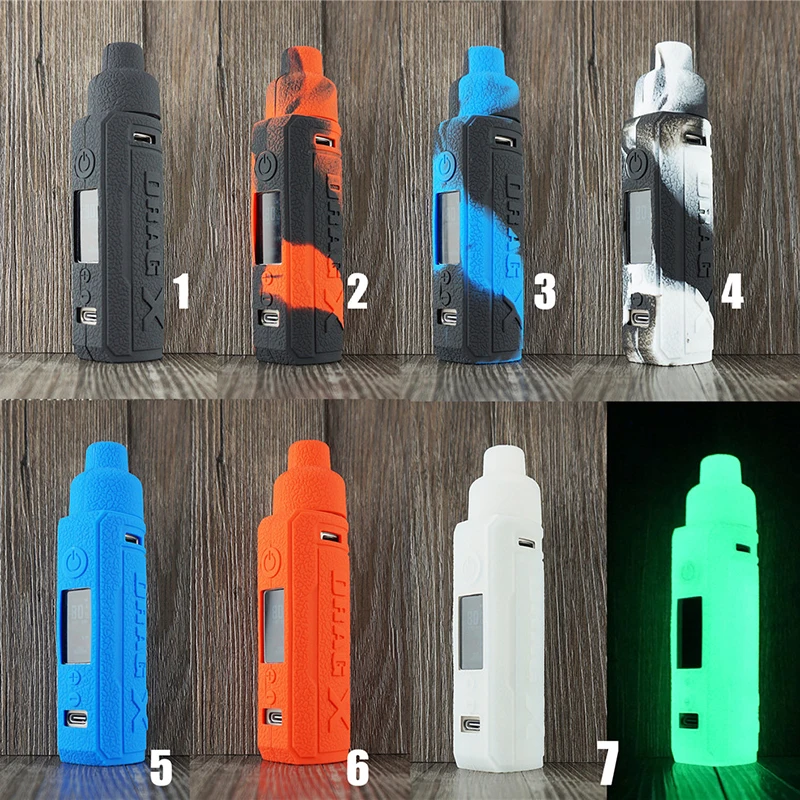 Текстурный чехол для VOOPOO Drag X Pod mod Kit защитный силиконовый вейпа ModShield гелевый