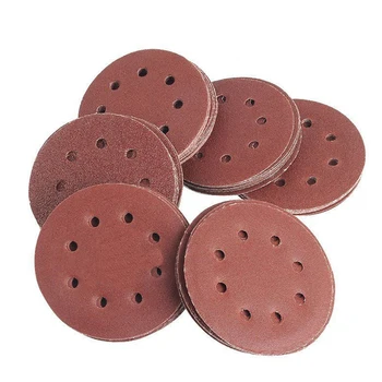 

50pcs Hook Loop 8 Hole Cleaning Grinding 40 60 80 120 240 Grit 125mm Abrasive Tools Multi Function Polishing Sanding Disc Set