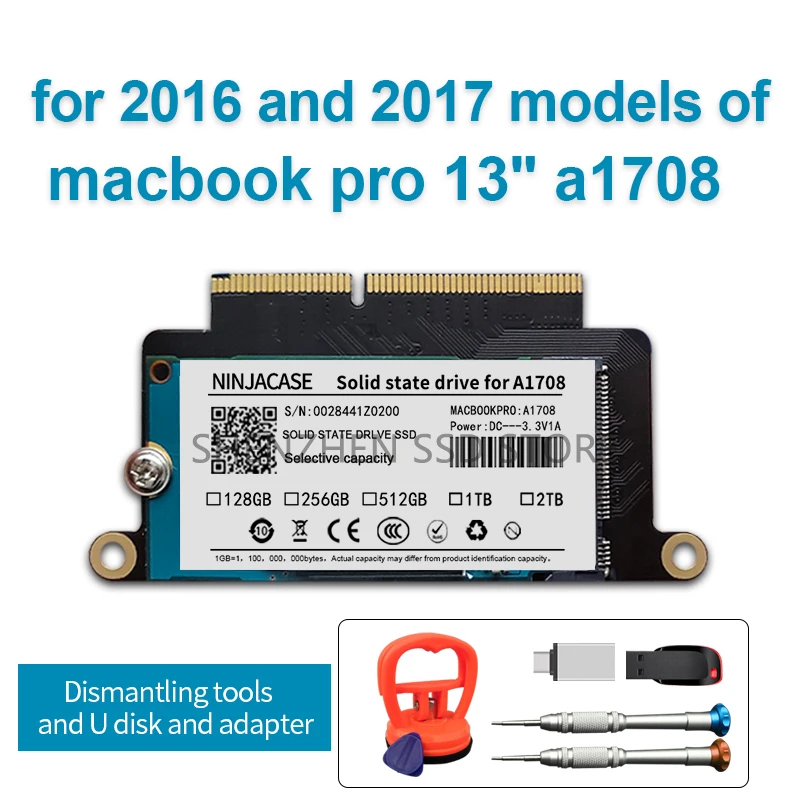 Новый A1708 ноутбук SSD 256 ГБ 512 для Macbook Pro Retina 13 3 &quot2016 год 2017 твердотельный диск PCI E EMC