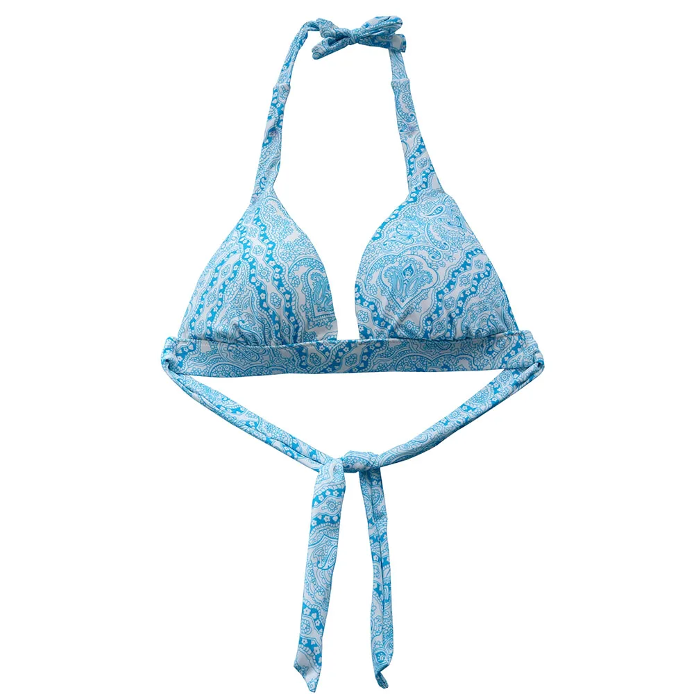 blue bathing suit top