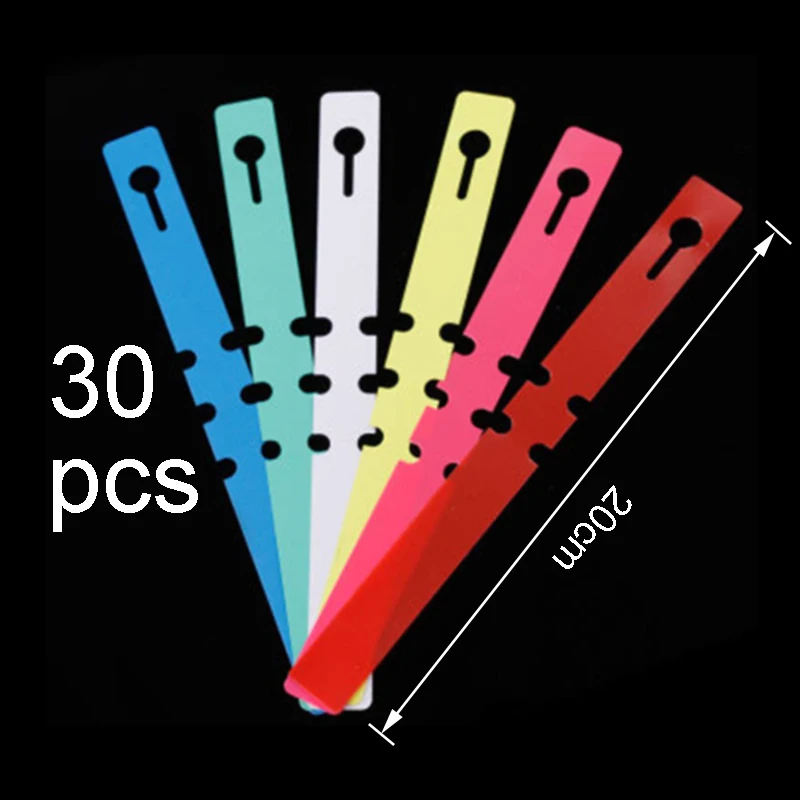 

30PCS PVC Plant Garden Labels Nursery Garden Plant Tied Markers Plastic Blank Display Label Durable Pot Stake Tree Ornament JQ