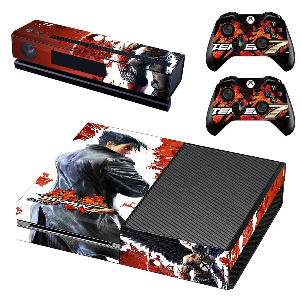 Игра Tekken 7 Кожа Наклейка полное покрытие для Xbox One консоль& Kinect& 2 контроллеры для Xbox One Кожа Наклейка