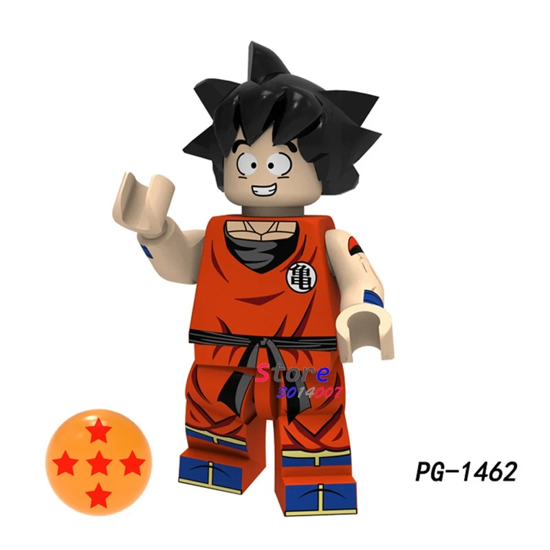 Один строительный конструктор Dragon Ball Z Black goku Naba Sun Wukong Badak Dales обучающие мультфильмы серии игрушки для детей - Цвет: PG1462