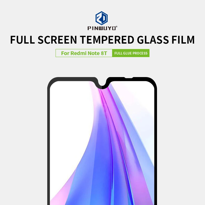 Для Xiaomi Redmi Note 8T закаленное стекло PINWUYO 9H Защитная пленка для Xiaomi Redmi Note 8T защита экрана закаленное стекло